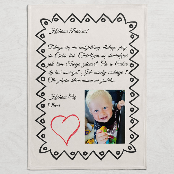 Personalizowany Koc - List...